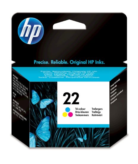Image de HP 22 cartouche d'encre trois couleurs authentique (C9352AE)