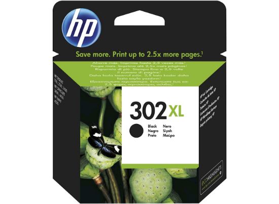 Image de HP 302XL Cartouche d’encre noire grande capacité authentique (F6U68AE)