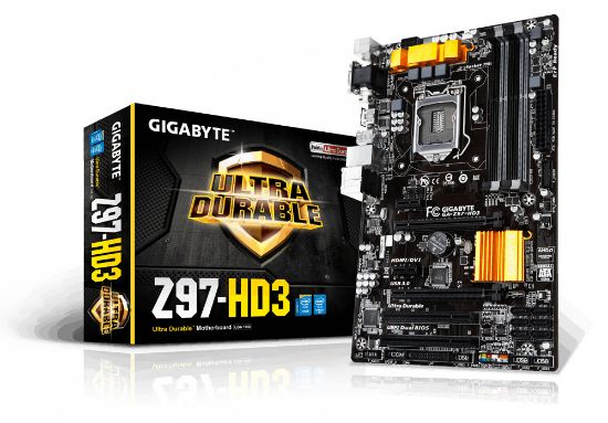Image de Gigabyte Intel Z97 Socket H3 (LGA 1150) ATX ... (GA-Z97-HD3)
