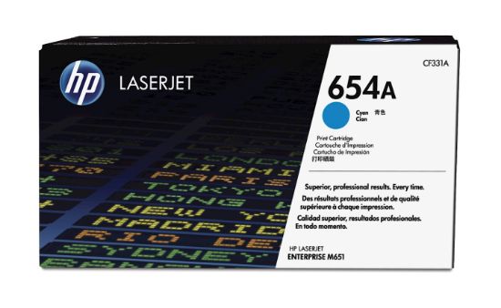 Image de HP Cartouche de toner cyan authentique LaserJet 654A (CF331A)