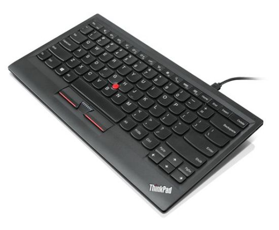 Image de Lenovo USB AZERTY Belge, Français Noir clavier (0B47191)