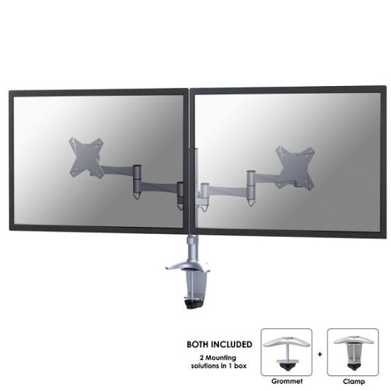 Image de Neomounts by Newstar support moniteur de bureau (FPMA-D1330DSILVER)