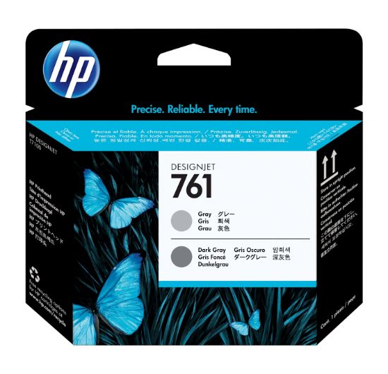 Image de HP 761 tête d'impression Designjet gris/gris foncé (CH647A)