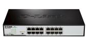 Image de D-Link commutateur réseau Non-géré Noir, Métallique (DGS-1016D/E)
