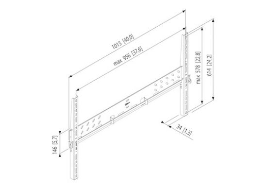 Image de Vogel's PFW 5505 Support mural pour écran (7311955)