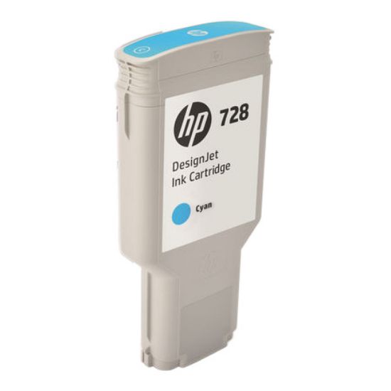 Image de HP 728 DesignJet cartouche d'encre cyan, 300 ml (F9K17A)