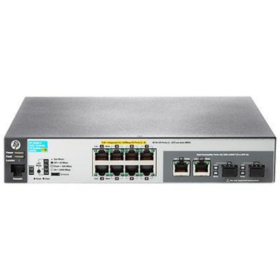 Image de HP HPE Aruba 2530 8 PoE+ Internal PS Switch - Gris (JL070A#ABB)