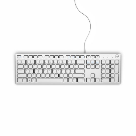 Image de DELL Clavier filaire - KB216 - français (AZERTY) - blanc (KB216-WH-FR)