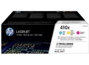 Image de HP 410XLaserJet, lot de 3 cartouches de toner grande capacité authentiques, cyan/magenta/jaune (CF252XM)