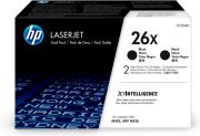Image de HP 26X LaserJet, lot de 2 cartouches de toner grande capacité authentiques, noir (CF226XD)