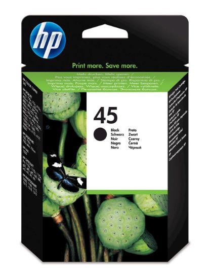 Image de HP 45 cartouche d'encre noir authentique grande contenance (51645AE)