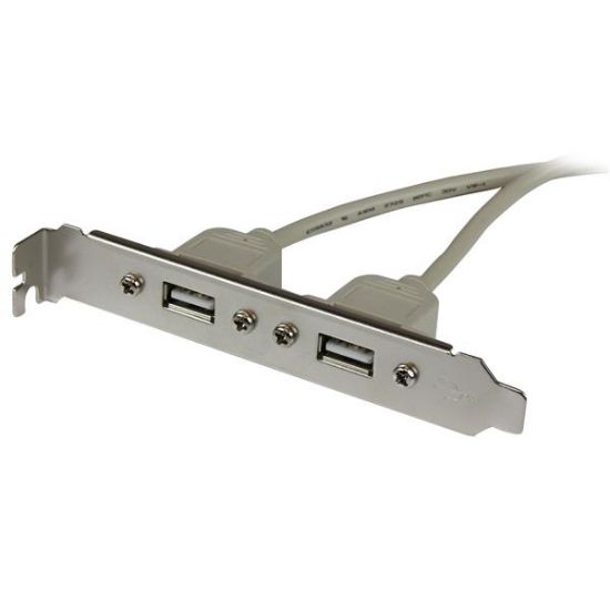 Image de StarTech.com Adaptateur de plaque femelle 2 ports USB A (USBPLATE)
