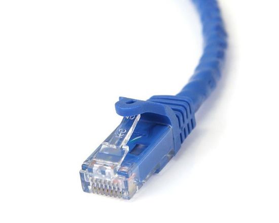 Image de StarTech.com Câble réseau Cat6 Gigabit UTP sans crochet de 2m - Cordon Ethernet RJ45 anti-accroc - M/M - Bleu (N6PATC2MBL)