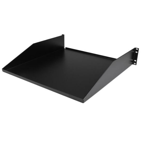 Image de StarTech.com Etagère cantilever montée en rack 2U - Etagère fixe robuste pour rack de serveur - 56 kg (CABSHELFHD)