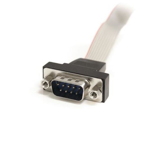 Image de StarTech.com Câble série mâle 9 broches de 41 cm à montage sur panneau vers adaptateur de carte mère 10 broches (PNL9M16)
