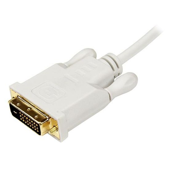 Image de StarTech.com Adaptateur Mini DisplayPort vers DVI - Câble Mini DP / DVI-D 1080p / 1920x1200 - Blanc 3 m (MDP2DVIMM10W)