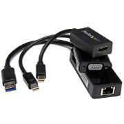 Image de StarTech.com Kit d'adaptateurs 3-en-1 pour Microsoft Surface Pro 4 / Pro 3 / Surface 3 (MSTP3MDPUGBK)