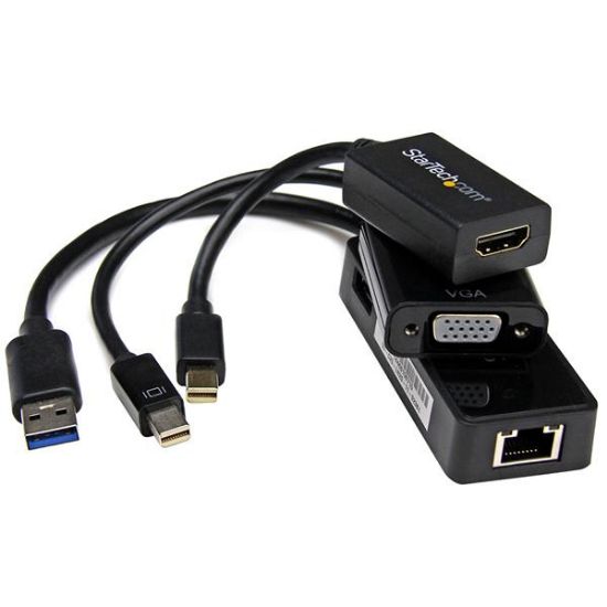 Image de StarTech.com Kit d'adaptateurs 3-en-1 pour Microsoft Surface Pro 4 / Pro 3 / Surface 3 (MSTP3MDPUGBK)