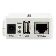 Image de StarTech.com Serveur d'impression USB 2.0 sans fil N avec port Ethernet 10/100 Mb/s - 802.11 b/g/n (PM1115UWEU)