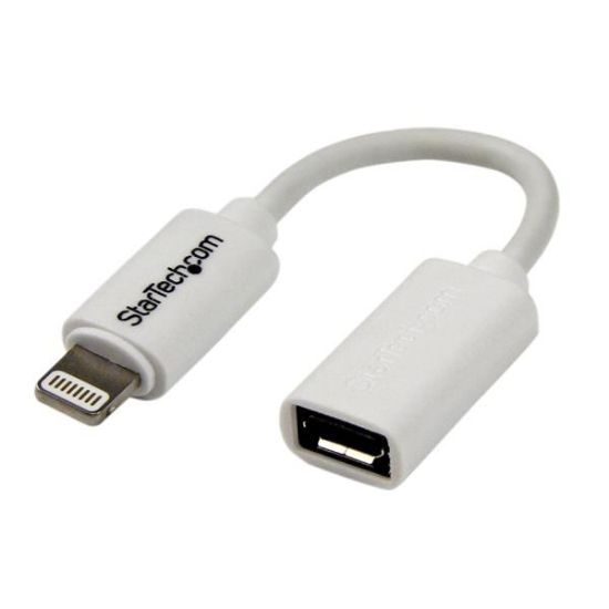 Image de StarTech.com Adaptateur Apple Lightning vers Micro USB B pou ... (USBUBLTW)