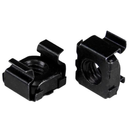 Image de StarTech.com Paquet de 100 écrous cages M5 - Noir (CABCAGENUT2B)