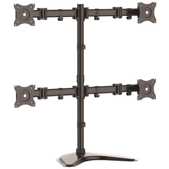 Image de StarTech.com Support de bureau articulé pour quatre écrans - Acier robuste (ARMBARQUAD)