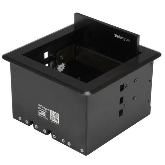 Image de StarTech.com Boîte de gestion de câbles pour table de conférence - Boîtier de rangement de câbles audio/vidéo (BOX4CABLE)