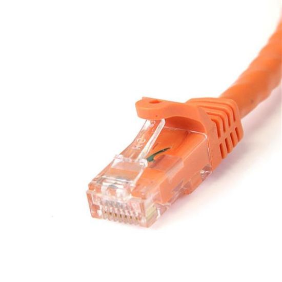 Image de StarTech.com Câble réseau Ethernet RJ45 Cat6 de 30,48 m - Orange (N6PATCH100OR)