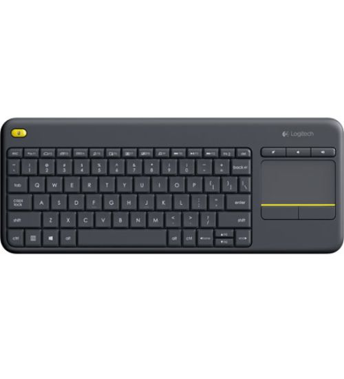 Image de Logitech K400 Plus Tv clavier RF sans fil AZERTY Français Noir (920-007129)