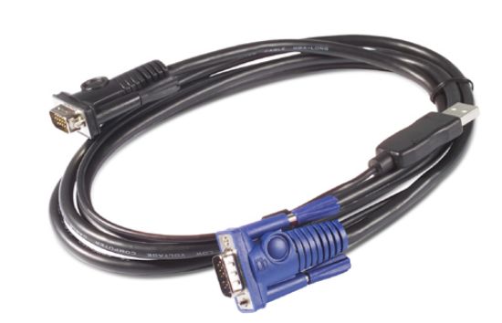 Image de APC KVM USB Cable - 25 ft (7.6 m) câble kvm Noir 7,6 m (AP5261)
