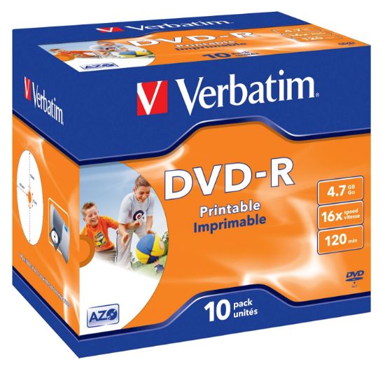 Image de Verbatim DVD vierge 4,7 Go DVD-R 10 pièce(s) (43521)