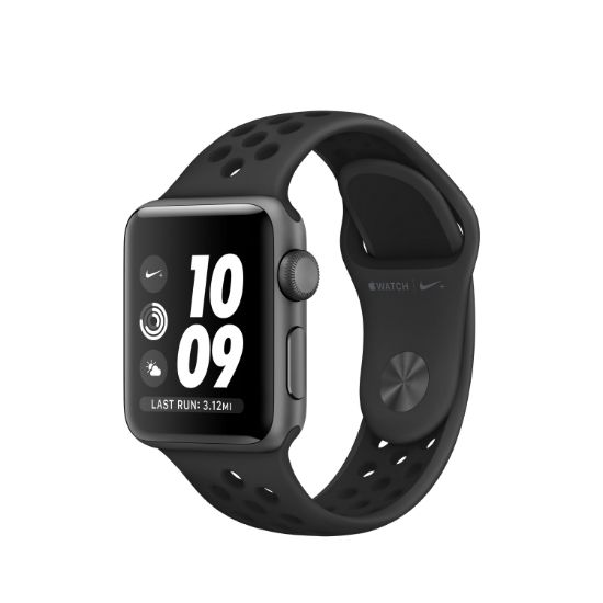 Image de Apple Watch Nike+ Aluminium Gris Sidéral + Bracelet Sport N ... (MQKY2ZD/A)