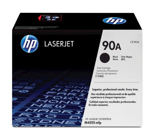 Image de HP 90A toner LaserJet noir authentique (CE390A)