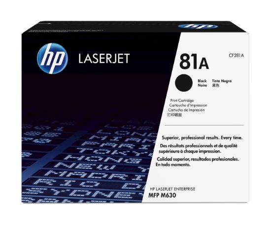 Image de HP 81A toner LaserJet noir authentique (CF281A)