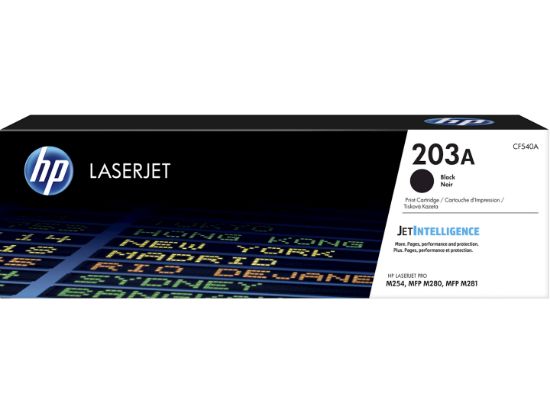 Image de HP 203A cartouche de toner LaserJet noir authentique (CF540A)