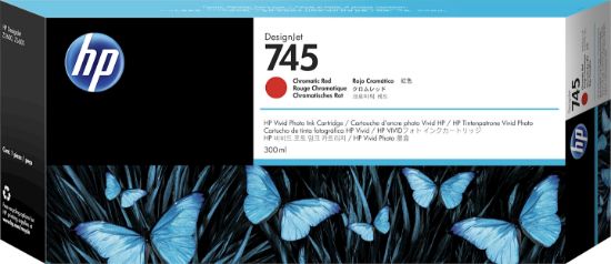 Image de HP Cartouche d'encre DesignJet 745 rouge chromatique, 300 ml (F9K06A)
