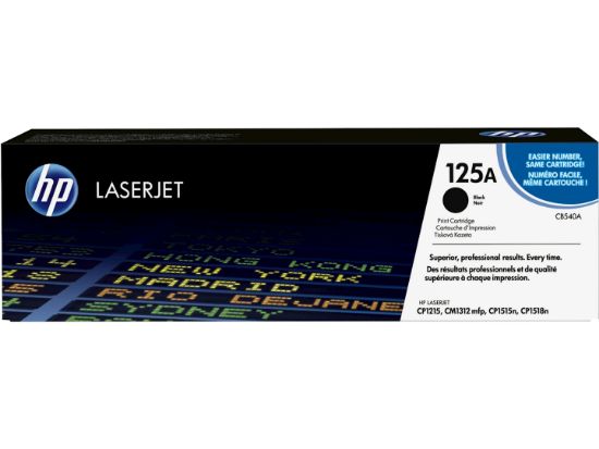 Image de HP 125A toner LaserJet noir authentique (CB540A)