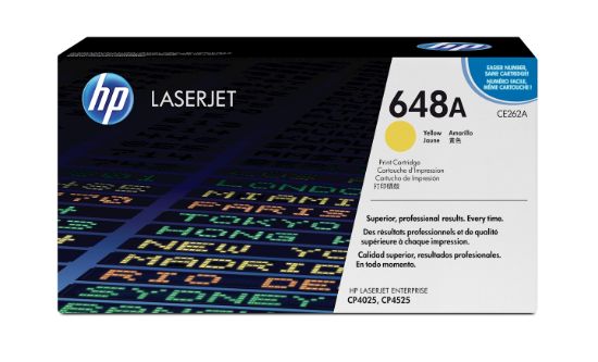 Image de HP 648A toner LaserJet jaune authentique (CE262A)
