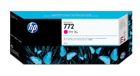 Image de HP 772 cartouche d'encre DesignJet magenta, 300 ml (CN629A)