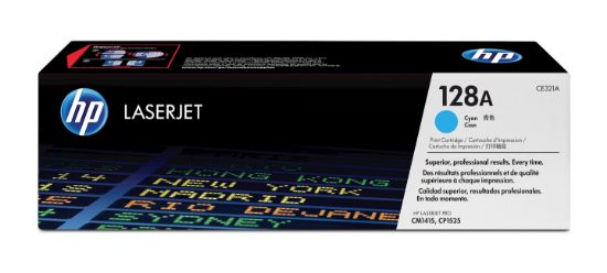 Image de HP 128A toner LaserJet cyan authentique (CE321A)