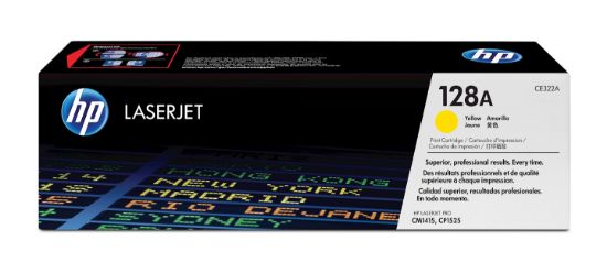 Image de HP 128A toner LaserJet jaune authentique (CE322A)