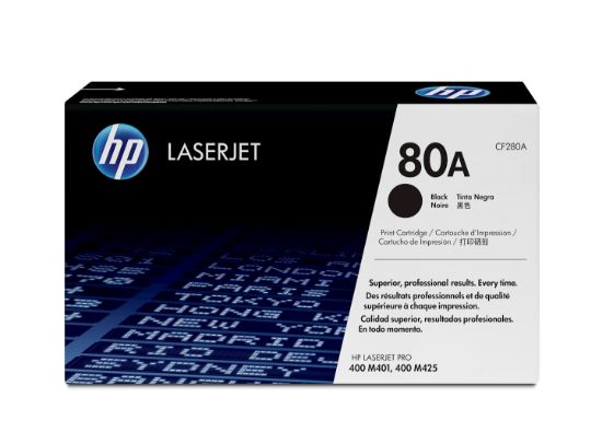 Image de HP 80A toner LaserJet noir authentique (CF280A)