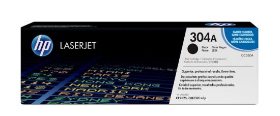 Image de HP 304A toner LaserJet noir authentique (CC530A)
