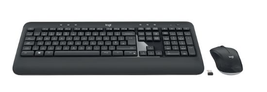 Image de Logitech MK540 Advanced clavier RF sans fil QWERTY Anglais britannique Noir, Blanc (920-008684)