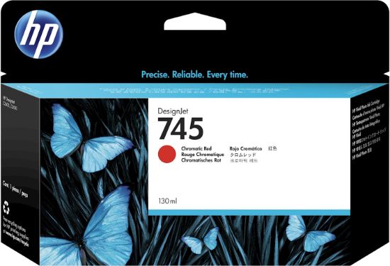 Image de HP Cartouche d'encre DesignJet 745 rouge chromatique, 130 ml (F9K00A)