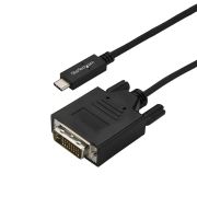Image de StarTech.com Câble USB-C vers DVI de 3m - Adaptateur Vidéo 1080p (Single Link) USB Type-C (DP Alt Mode HBR2) vers DVI-Digital - Fonctionne avec TB3 - PC Portable vers Écran ... (CDP2DVI3MBNL)