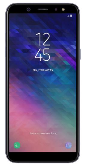 Image de Samsung Galaxy A6 SM-A600F 14,2 cm (5.6") 3 Go 32 Go D ... (SM-A600FZVNLUX)