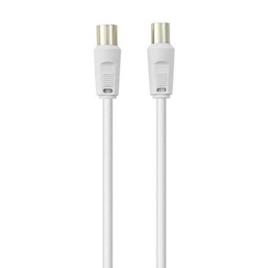 Image de Belkin RCA M/F 2m coaxial cable (F3Y054BF2MWHT-P)