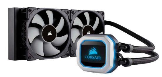 Image de Corsair H100i PRO eau et gaz réfrigérants Processeur (CW-9060033-WW)