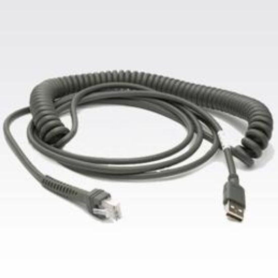 Image de Zebra  adaptateur et connecteur de câbles USB Type A Gris (CBA-U12-C09ZAR)